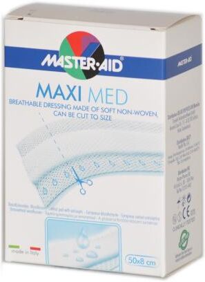 MasterAid Cerotto a taglio Maxi Med in TNT con compressa centrale antiaderente