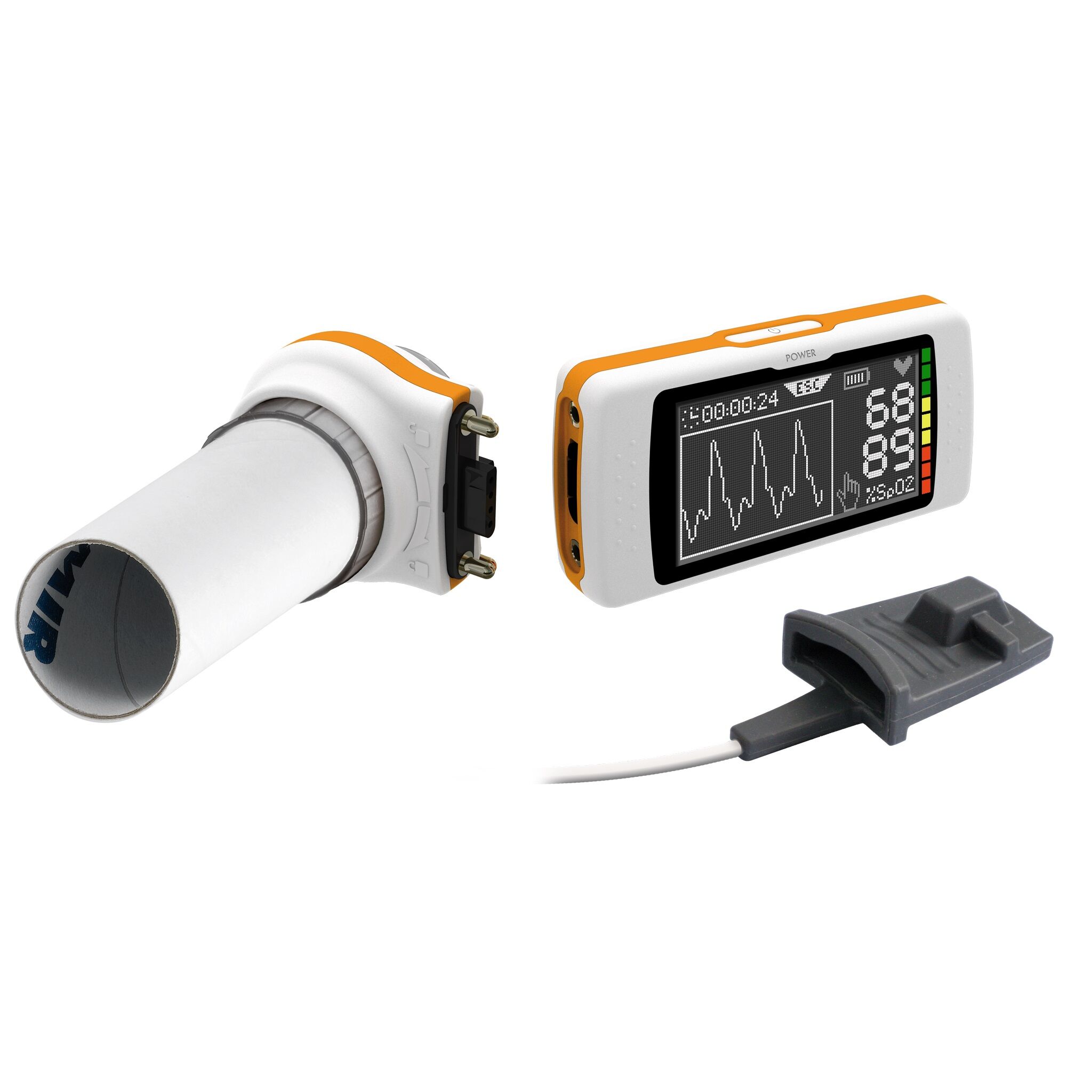 MIR Spirometro portatile  Spirodoc® con ossimetro 3D