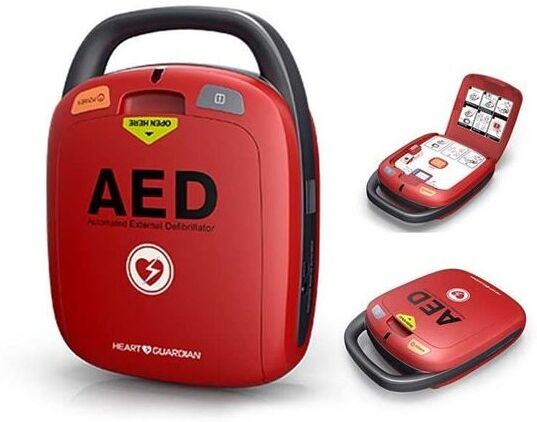 --- None --- Defibrillatore semiautomatico "radian hr 501" con selettore adulto/bambino, kit elettrodi, batteria non ricar., borsa trasporto