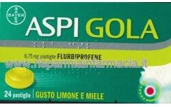 Bayer ASPI GOLA 16 PASTIGLIE OROSULIBILI FLURBIPROFENE