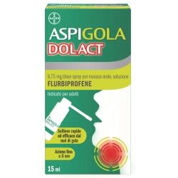 Bayer AspigolaDolAct 8,75mg/Dose SPRAY PER MUCOSA ORALE Flurbiprofene 15ml