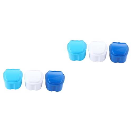 Beaupretty 6 Pcs Prothese Valse Prothese Container Tand Besparen Container Prothese Potten Prothese Zorg Dozen Prothese Bad Containers Kleine Prothese Case Retainer Case Reizen