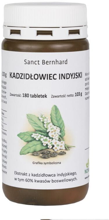 Kräuterhaus Sanct Bernhard KG Kadzidłowiec indyjski 180 tabletek Kräuterhaus Sanct Bernhard KG