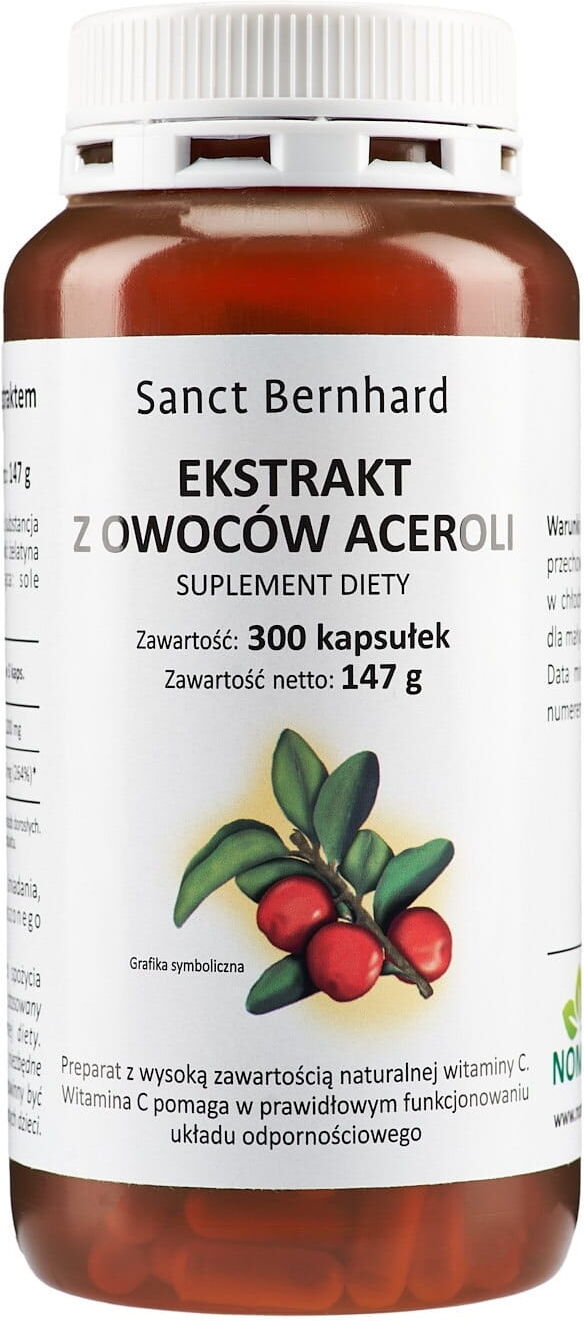 Kräuterhaus Sanct Bernhard KG Acerola ekstrakt 300 kapsu