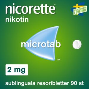 Nicorette Microtab, resoriblett, sublingual 2 mg 90 st