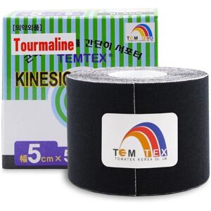 Temtex Tape Classic elastic tape for muscles and joints colour Black 1 pc