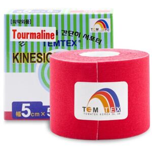 Temtex Tape Classic elastic tape for muscles and joints colour Red 1 pc