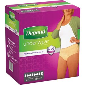 Depend Underwear Absorbent Absorption Super Size L Women – 54 Units