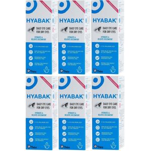 Hyabak Ocular Lubricant 10ml 0.15% - Pack of 6