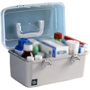 BeRbo First Aid Kit Convenient Medicine Storage Box Medical Emergency Care Box Family Dormitory Medicine Induction Box First Aid Kits (Size : M)