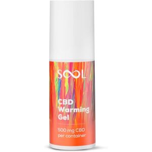 SOOL CBD Warming Gel 100ml 500mg CBD Joint & Muscle Rub High Strength CBD Massage Cream Infused with Camphora Wood, Cinnamomum and Ginger Root Oils Revitalizing Relief for Feet, Knee,