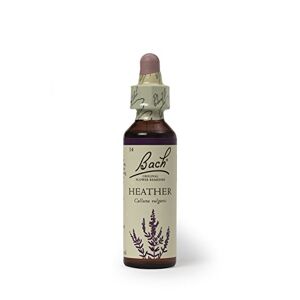 Bach Original Flower Remedies Vegan Heather Flower Remedy, Bach Original Flower Essences Individual & Personalised Emotional Wellness, Easy-To-Use, 1 Dropper Bottle x 20 ml, Natural remedy