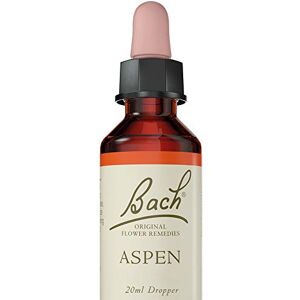 Bach Original Flower Remedies Aspen, Face Your Fears, Feel Secure, Emotional Wellness, Natural Flower Essence, 20ml