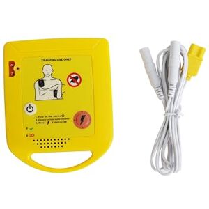 4X Mini AED Trainer XFT-D0009 Training Unit Teaching Device First Aid Train Machine with Electrode Pads Adult Child Pad Genuine Student Study Tool English Language Louder Voice Prompts