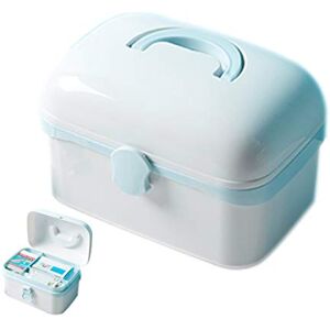 ALEjon Portable Double Layer First Aid Kit with Safety Buckle - Ideal for Home, Office, Car, Travel, and Workplace Emergencies