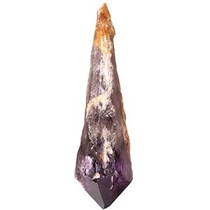 UJTVGCLX 30cm Natural Brazil Raw Amethyst Point Wand Crystals Stones Crystal Point Wand Specimen Reiki Stone 1pc Crystal Decorations (Size : 25-27cm 550-749g)