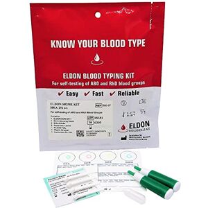 1 x Blood Type Test Kit - Group A, B, RhD Testing - Home EldonCard Tests