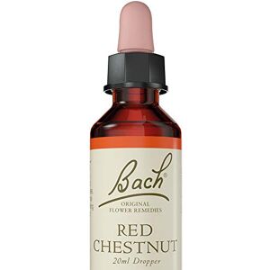 Bach Original Flower Remedies Red Chestnut, Face Your Fears, Peace of Mind, Emotional Wellness, Natural Flower Essence, 20ml