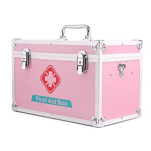 Samnuerly First Aid Kit Lockable Medical Storage Box,Medical Survival Emergey Kit Bag (Size : 12ih)