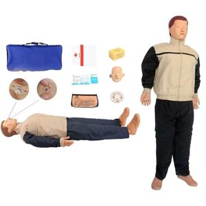 AOXCHEN Adult CPR Manikin, First Aid CPR Training Dummy, with Accessories and Carry Bag, for Teaching Research