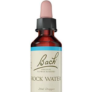 Bach Original Flower Remedies Rock Water, Live & Let Live, Flexible Mind, Emotional Wellness, Natural Flower Essence, 20ml