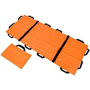 LIJBN Collapsible Soft Stretcher, 12 Handles Waterproof Emergency Rescue Stretcher with Handbag for Mountain Rescue First Aid, Household (Color : A)