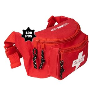 Primacare CSKB-8004 Red First Aid Fanny Pack, Pack of 100
