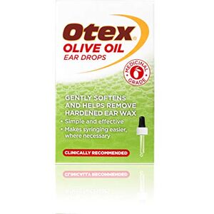 Otex Olive Oil Ear Drops For Natural, Gentle Removal of Excessive, Hardened Ear Wax. Bottle with Dropper Applicator, 10 ml (Pack of 1)