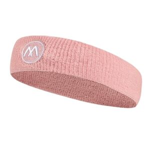 curfair Sweat-absorbent Sports Wristbands Football Wristband Workout Headband High Elastic Breathable Injury Prevention Wrist Guard Pink A