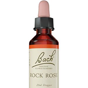 Bach Original Flower Remedies Rock Rose, Face Your Fears, Be Fearless, Emotional Wellness, Natural Flower Essence, 20ml