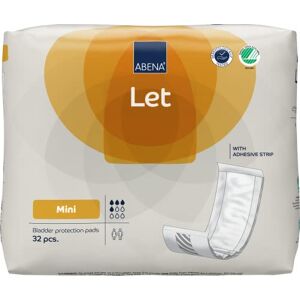 ABENA Let Mini Incontinence Pads for Women and Men Pack of 32 These Absorbents Pads can be Used as Sanitary Pads for a Heavy Flow but are mainly Used as Incontinence Pads for Men and Women