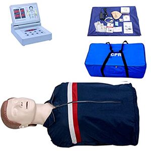 vkeid Full Body Training Manikin Cardiopulmonary Resuscitation Simulator CPR First Aid Training Dummy CPR Monitor with Voice Prompt for Educational Research