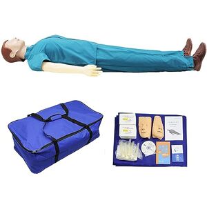 ZT6F CPR Dummy Aed Defibrillator Portable Machine Full Body CPR Manikin Adult Training Manikin Kit for Doctor Nursing Training Medical Teaching