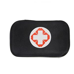 Jaccos Portable First Aid Container Outdoor First Aid Kit, Portable Home Car First Aid Kit, Earthquake First Aid Medicine Kit First aid kit for car (Color : Black) (Black)