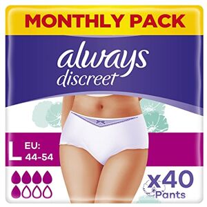 Multipack 5x Always Discreet Pads Long Plus (903ml) 8 Pack