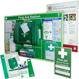 Safety First Aid Group Evolution First Aid Station, Large with HSE Compliance Supersize Kit