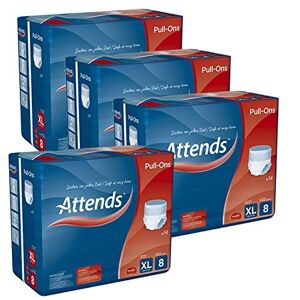 Attends Pull Ons 8 Extra Large Incontinence Pants - Case of 4 Packs of 14