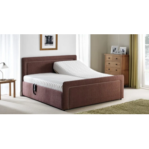 6FT Harworth Dual Action Electric Profiling Bed - 2 Draws - Cream Fabric