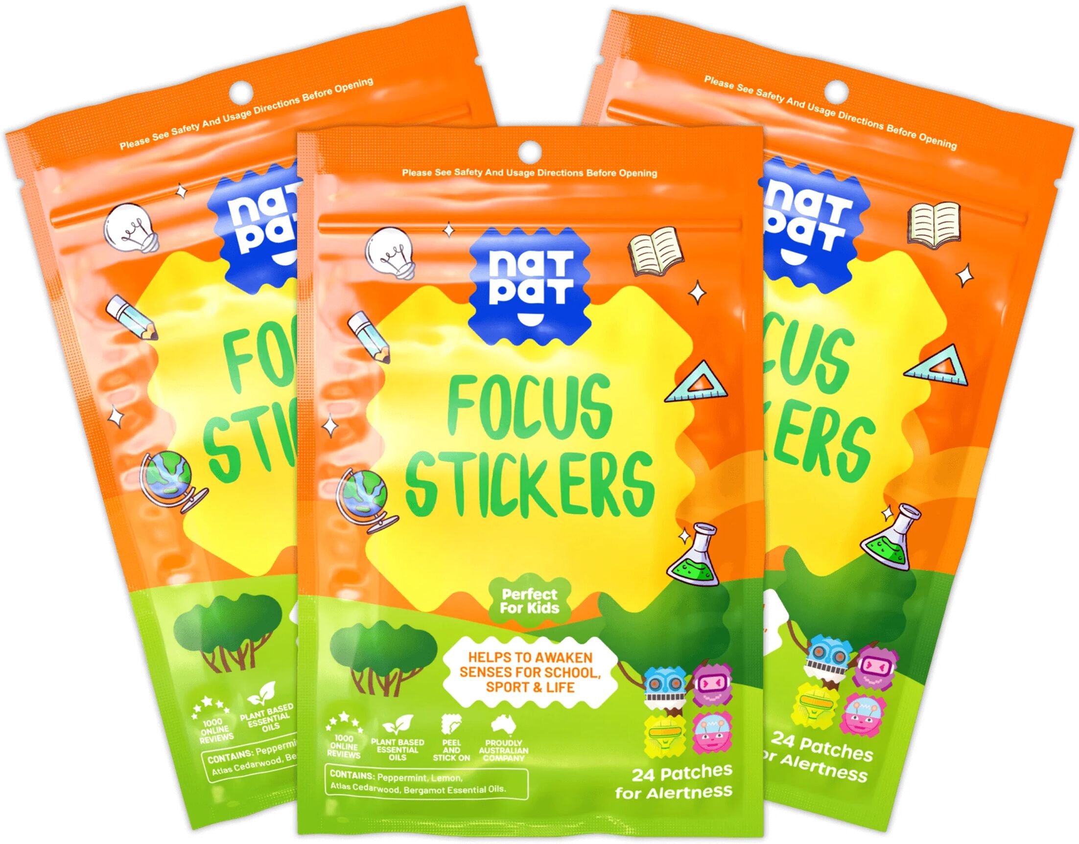 FocusPatch - Focus Enhancing Stickers 3 Packs