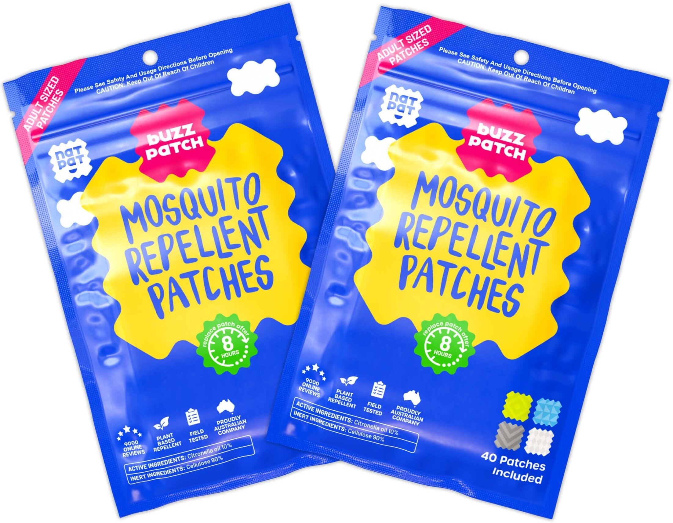 BuzzPatch Mosquito Patches for Adults 2 Packs