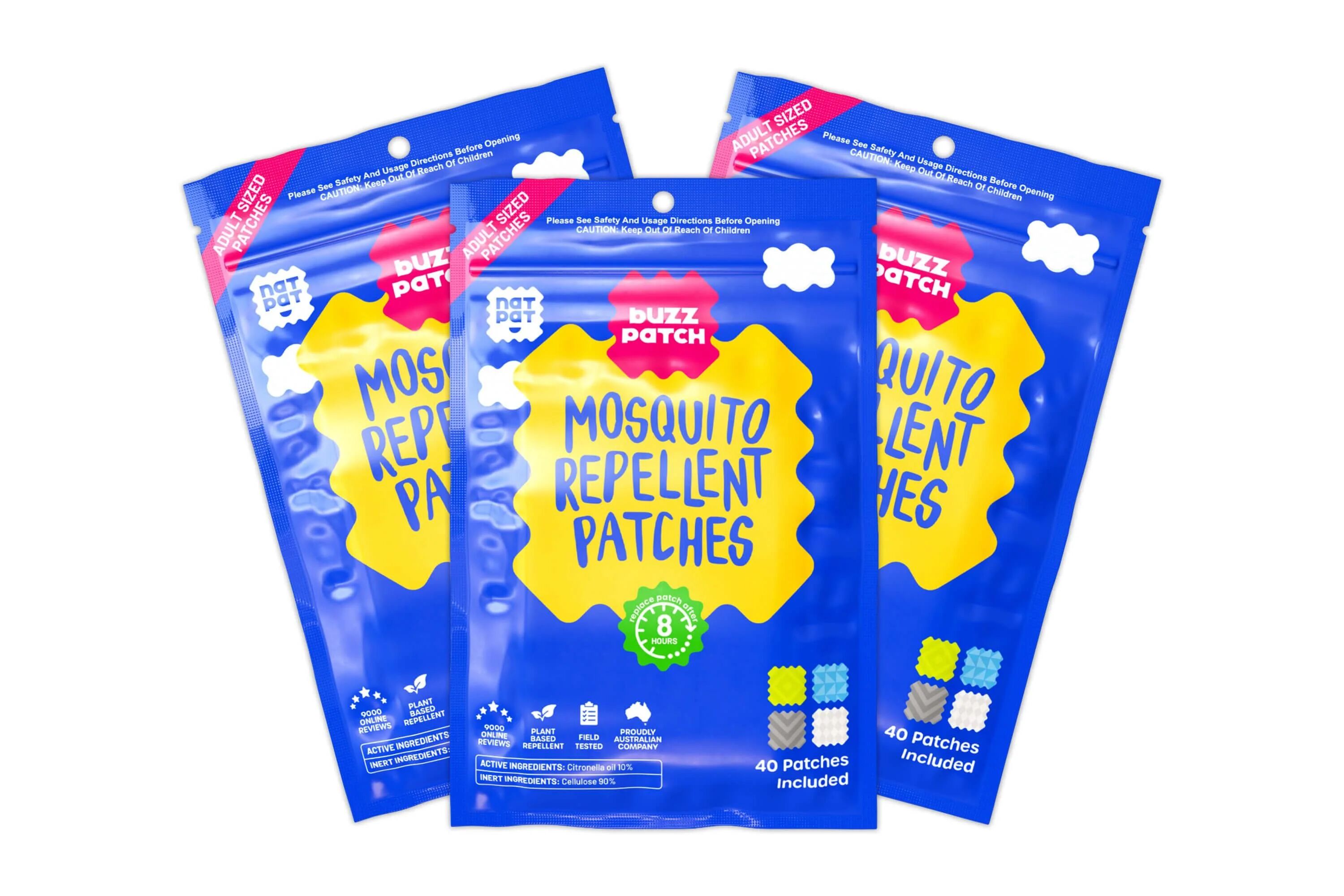 BuzzPatch Mosquito Patches for Adults 3 Packs