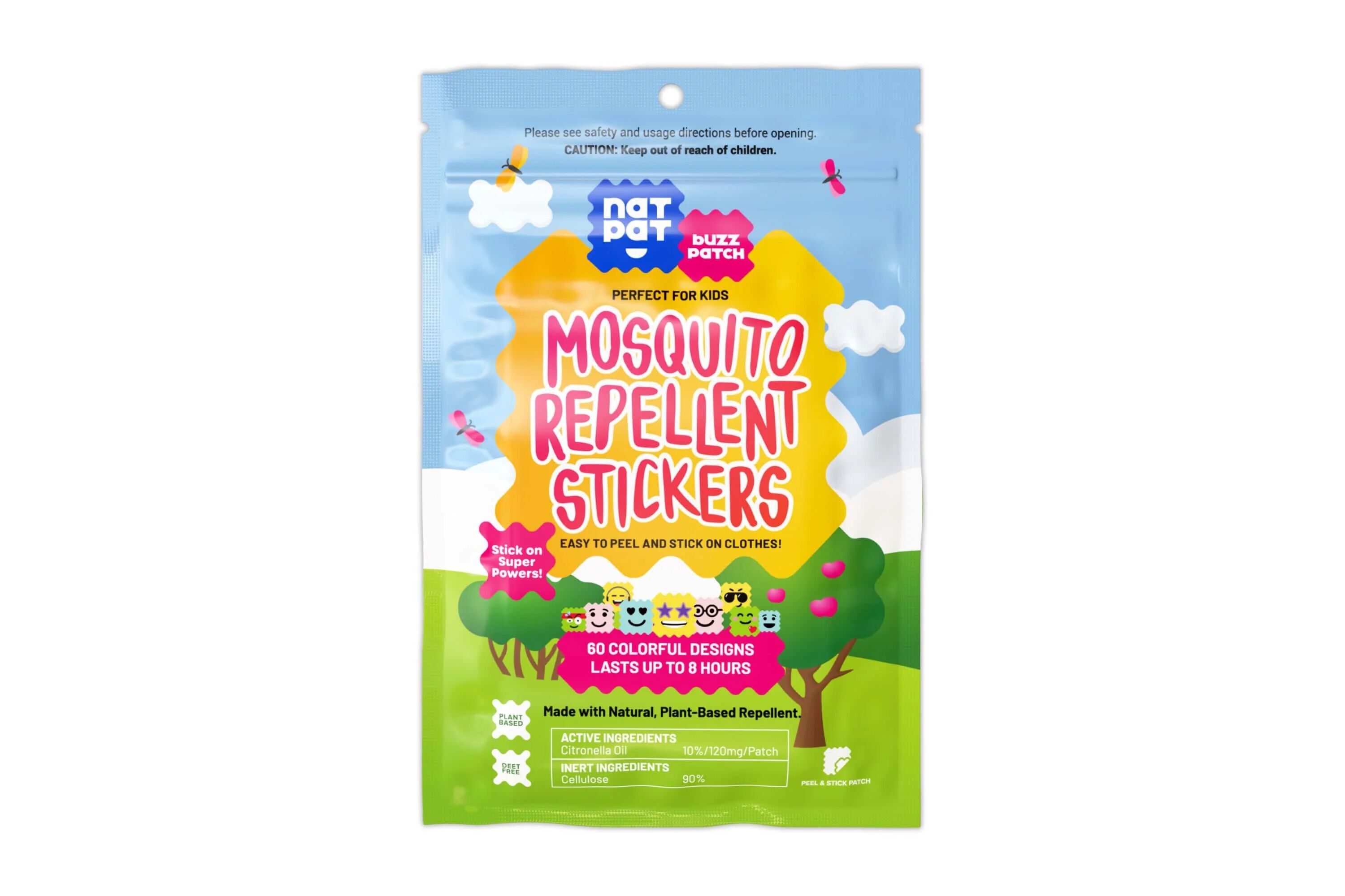 NATPAT Mosquito Patches for Kids 1 Pack