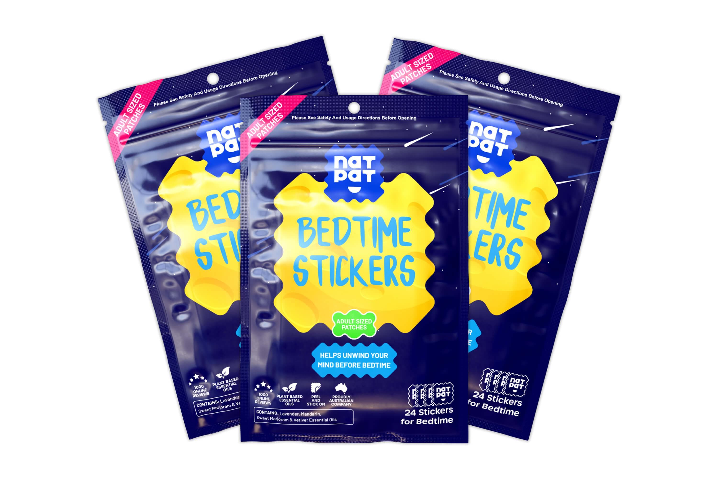 SleepyPatch Sleep Patches for Adults - Sleep Promoting Stickers 3 Packs