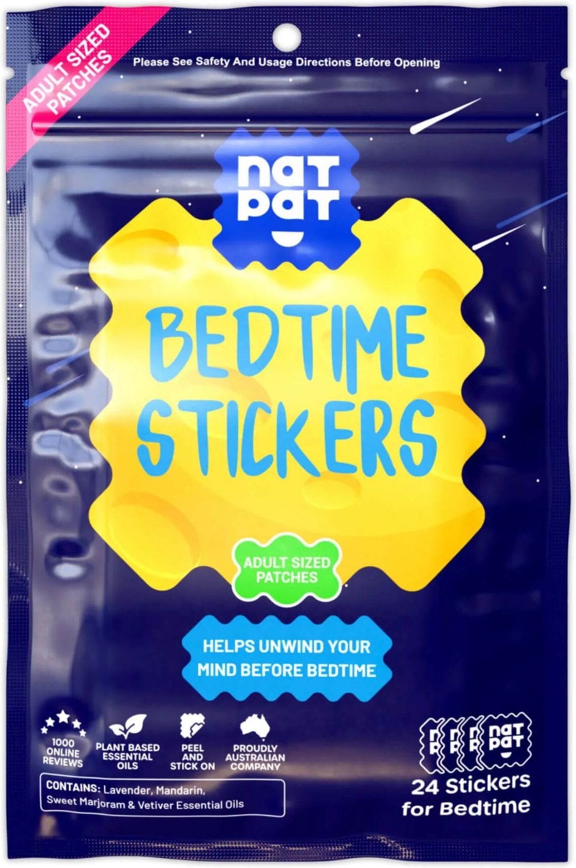 SleepyPatch Sleep Patches for Adults - Sleep Promoting Stickers 1 Pack