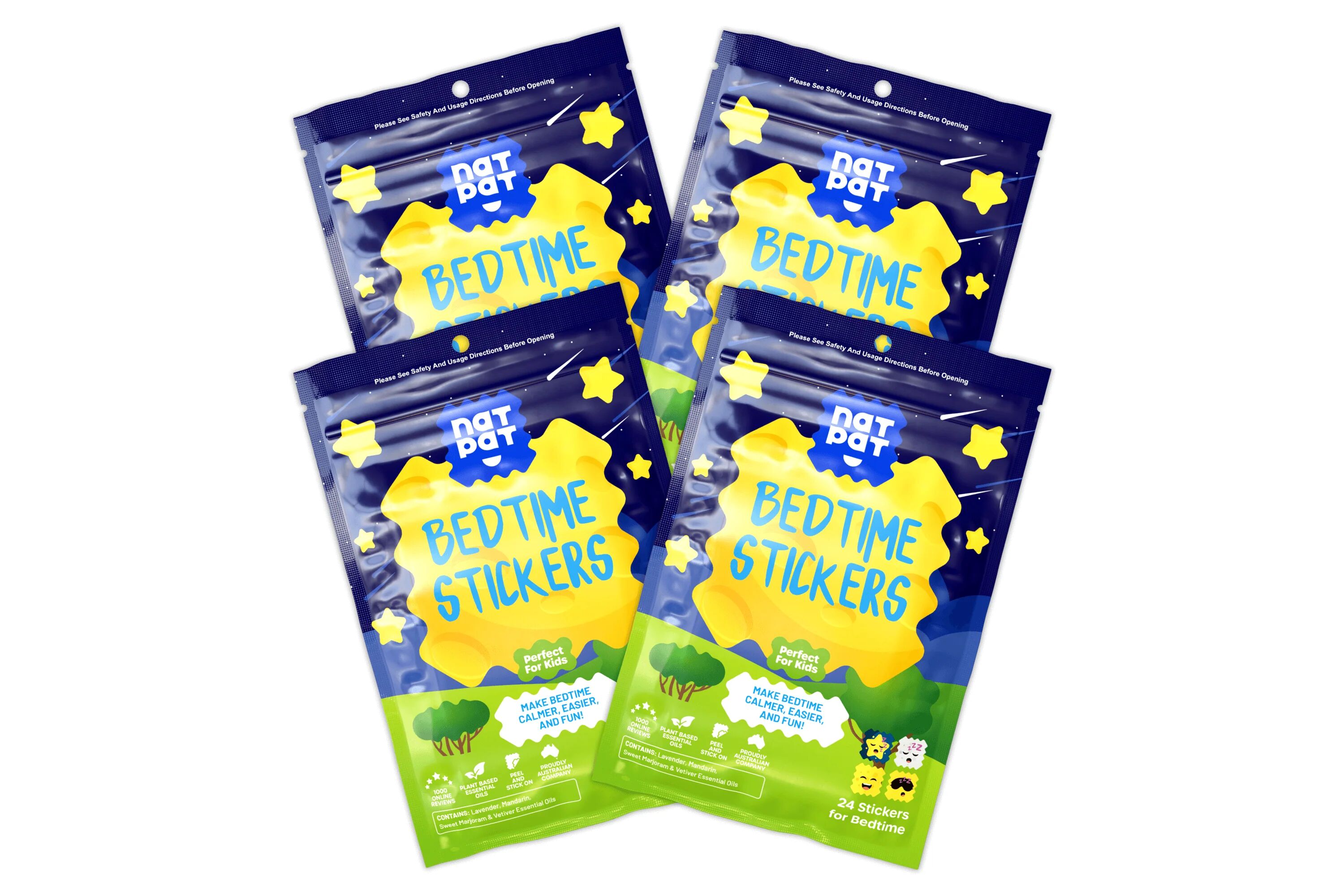 SleepyPatch for Kids - Sleep Promoting Stickers 4 Packs