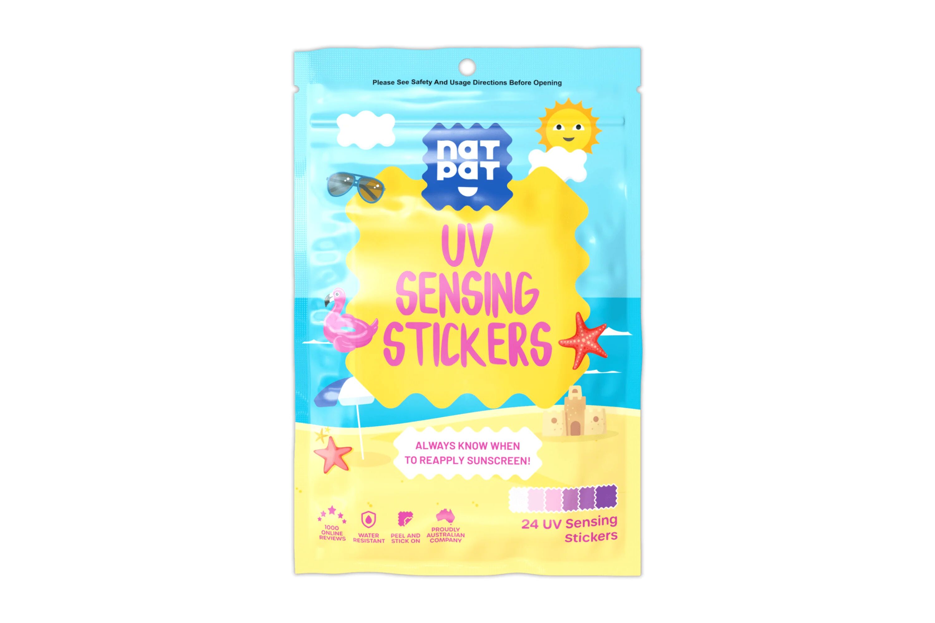 SunnyPatch UV-Detecting Stickers 1 Pack