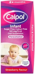 Calpol Infant Sugar Free Strawberry Suspension - 200ml