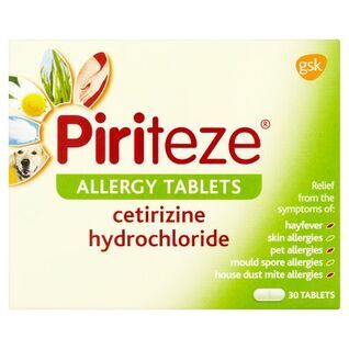 Piriteze Allergy Tablets