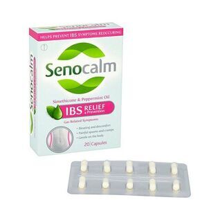 Senocalm IBS Relief and Prevention (Simethicone) 125mg - 20 Capsules