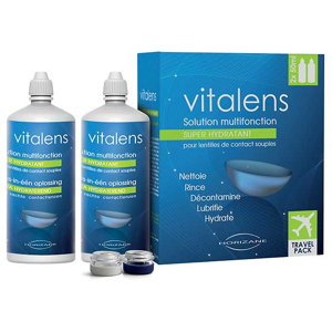 Vitalens Travel Pack Solution pour Lentilles de Contact Souples Lot